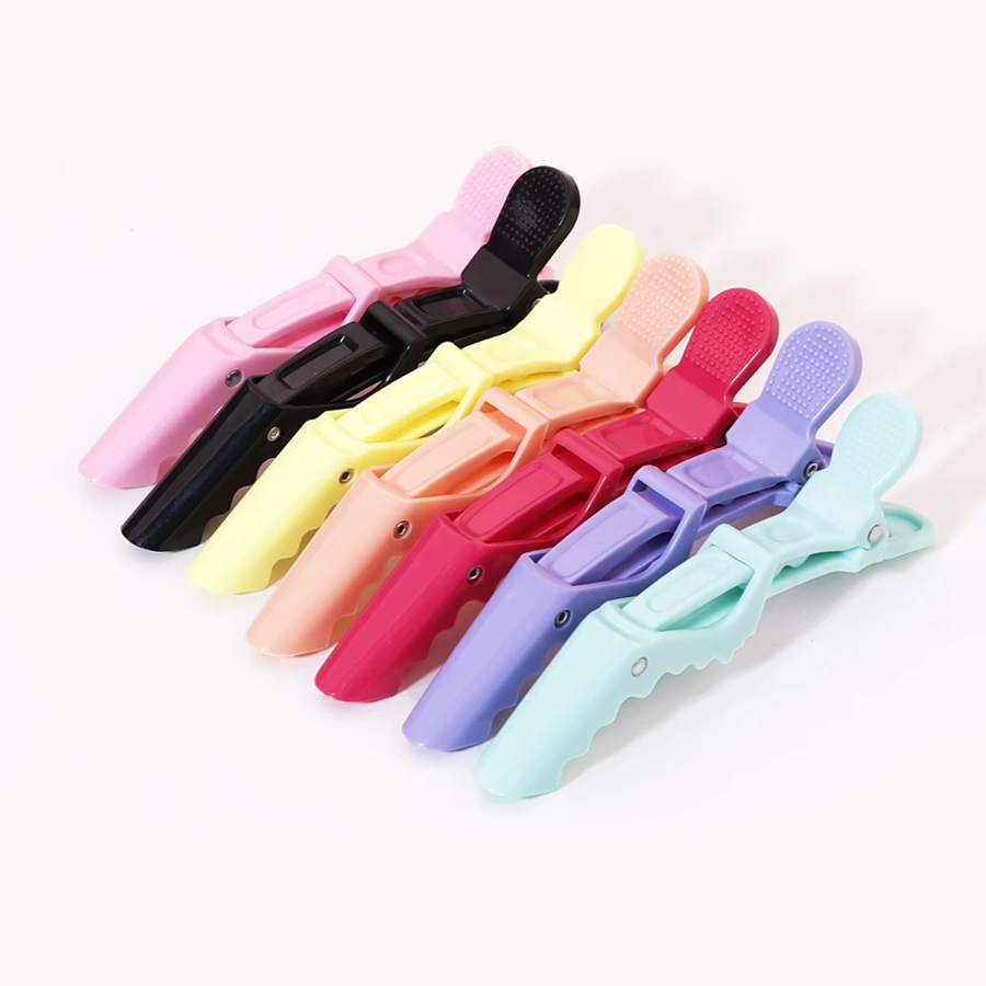Crocodile Clip Set - 6pcs/Set Crocodile Hair Clips Hairdressing Clips