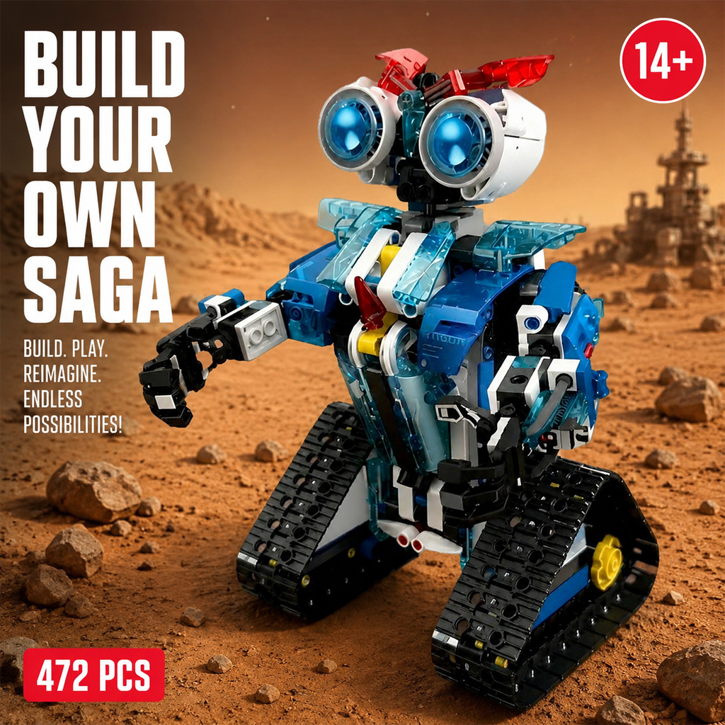 Diy Electronics India - 476PCS Mini Robot Building Block Set