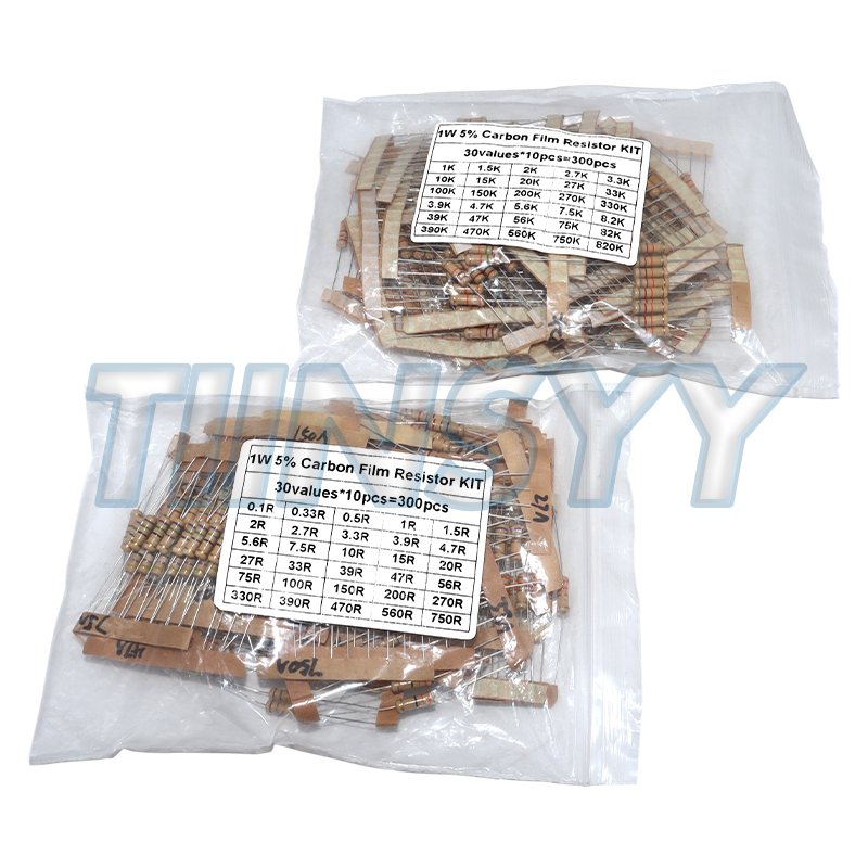Diy Electronics For Beginners - 300PCS Resistor Kit 1W 5% Carbon