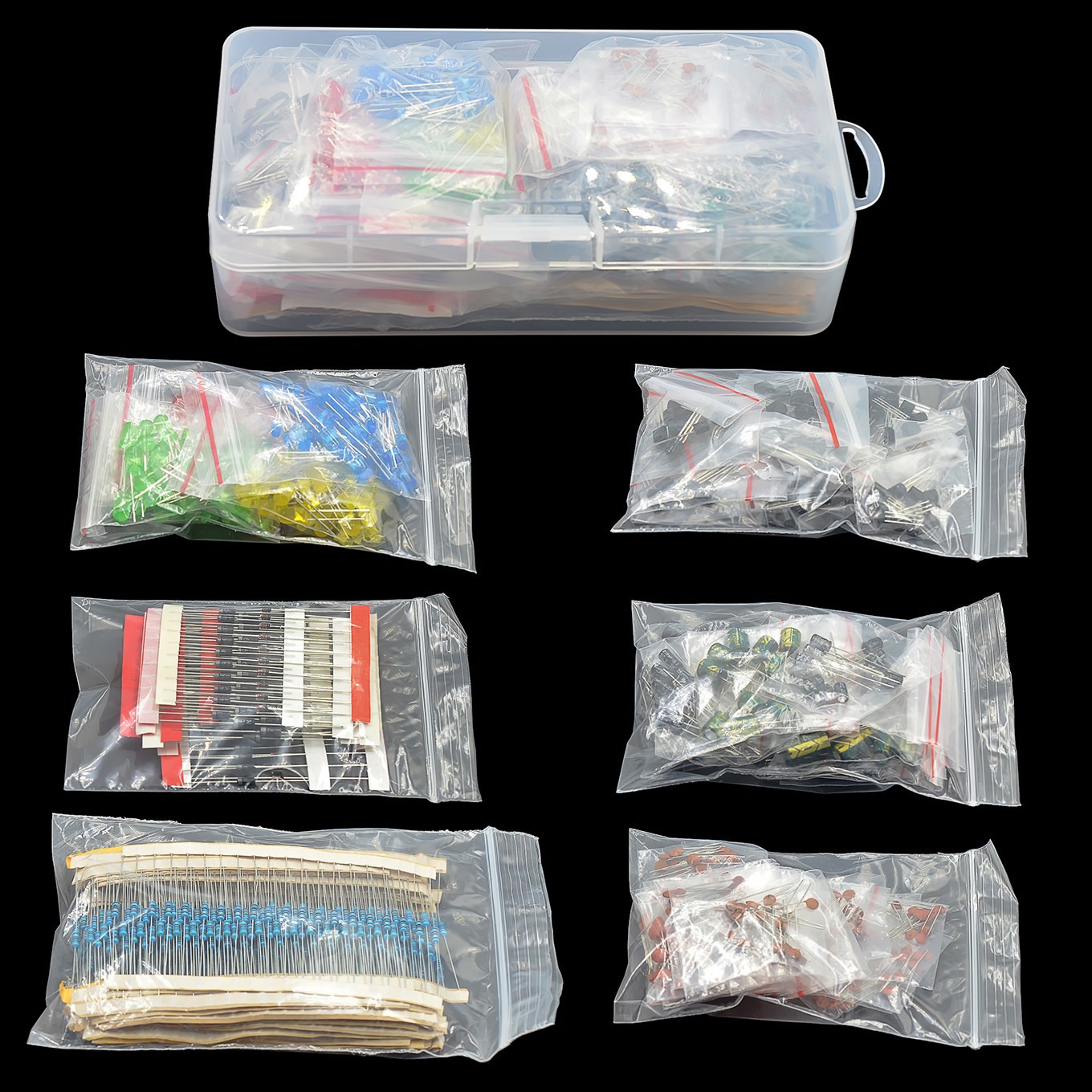 Capacitor Kit Assortment - Electronic components Kits Metal film Resistor