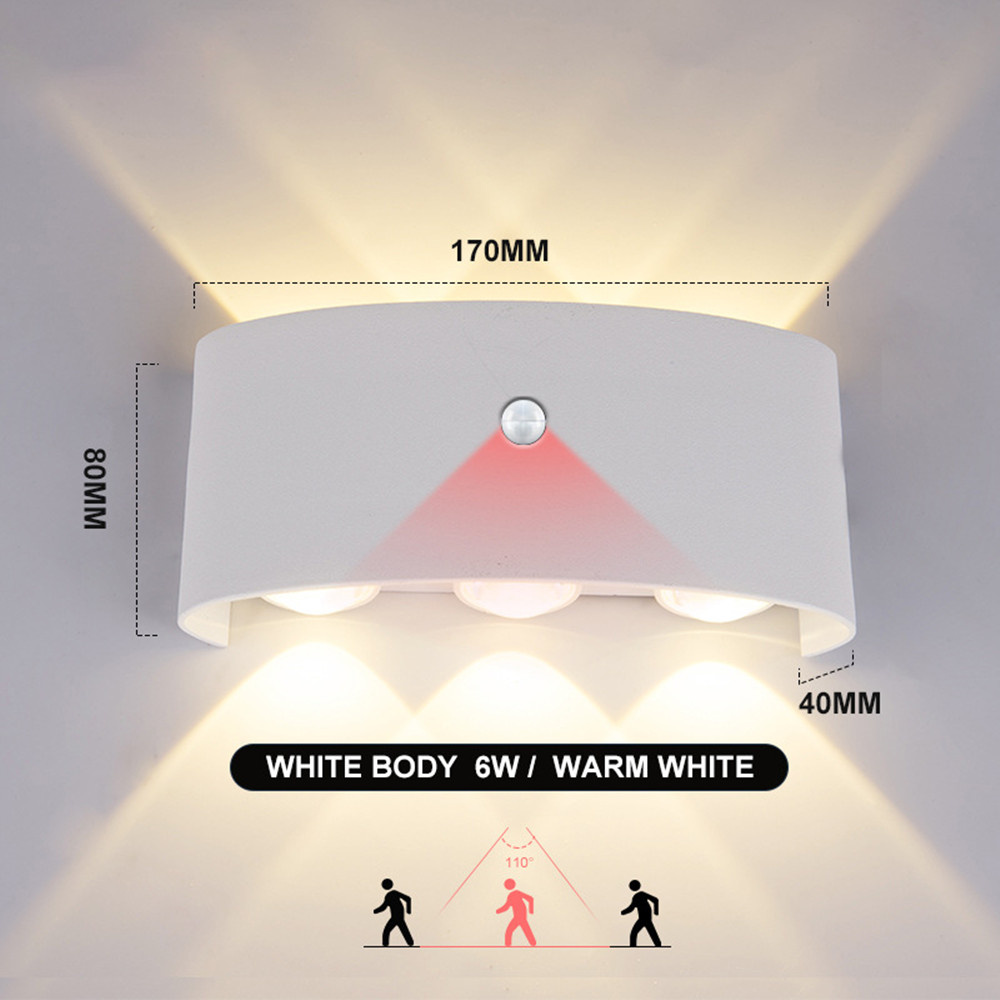 Ldr Light Sensor - PIR Motion Sensor Wall Lamp AC85-265V