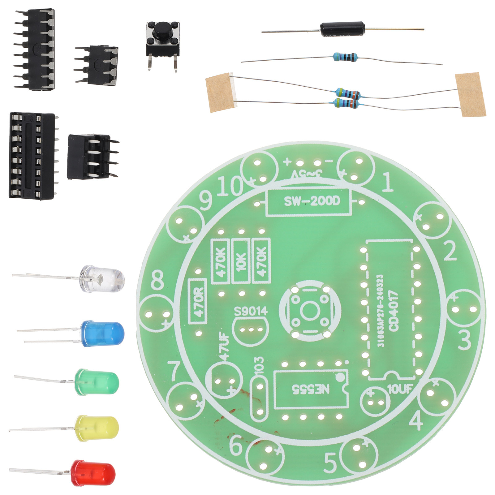 Diy Electronics Projects For Beginners - Electronics Soldering Kit DIY Practice Board