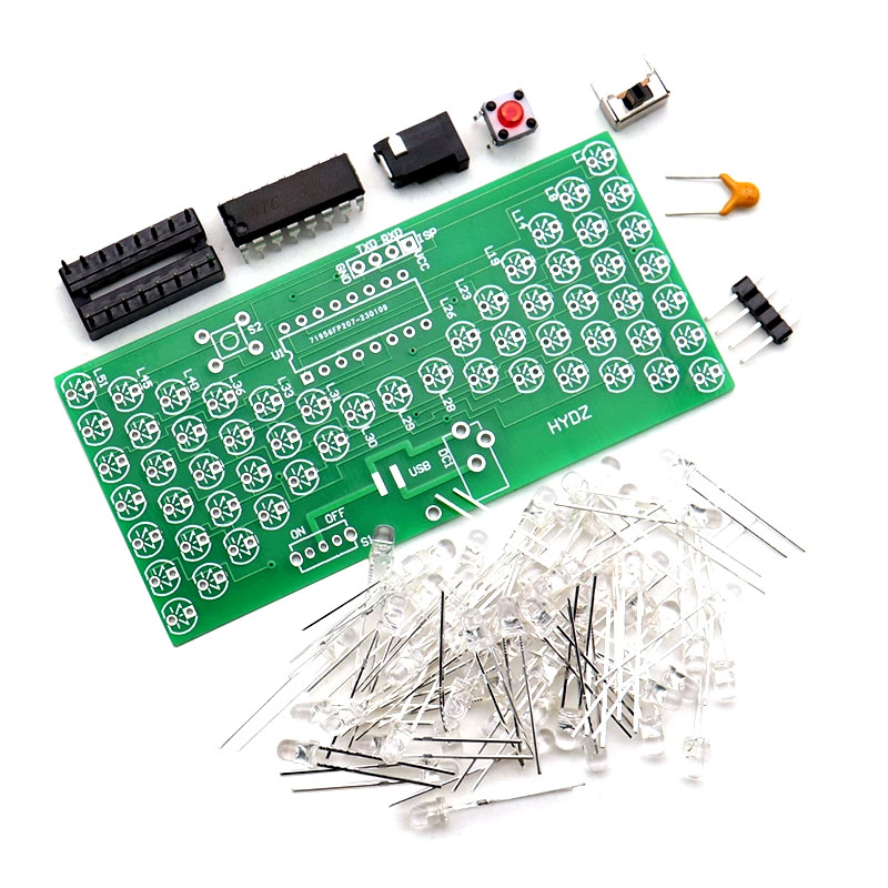 Diy Electronics Projects For Beginners - LED Hourglass Learning Kit - STC