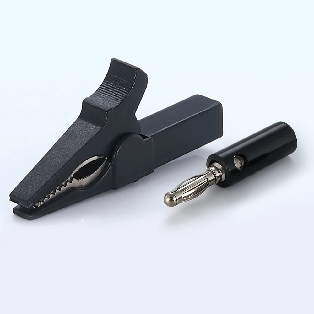 Alligator Clip with Banana Plu - Crocodile Clip Set 评论和价格