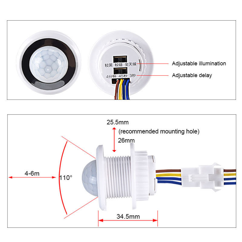 PIR Motion Sensor Switch Infra - Ldr Light Sensor 评论和价格
