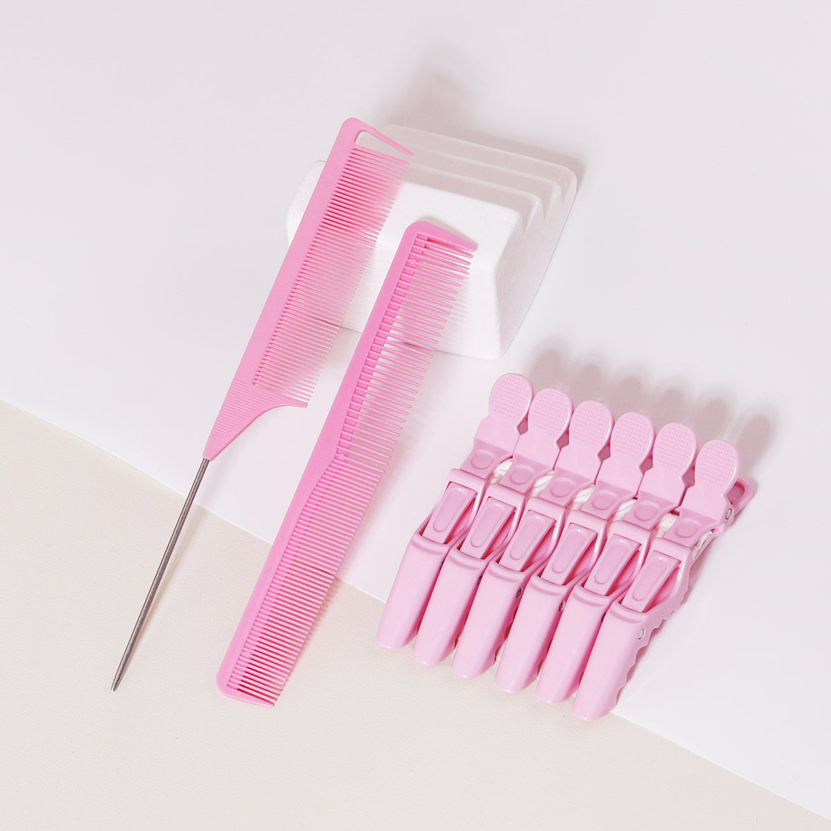 8pcs Hair Comb Set - Hair Tip  - Crocodile Clip Set 评论和价格