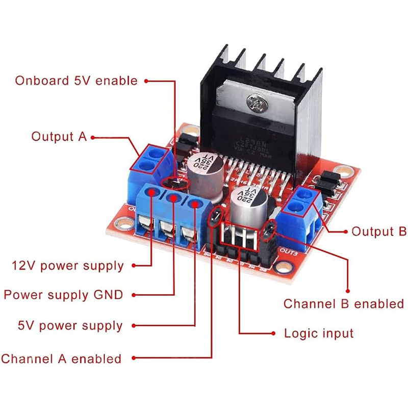 L298N driver board module L298 - L298N Motor Driver 评论和价格
