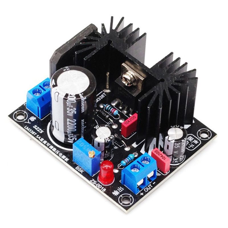 LM338 5A Output Adjustable Lin - Diy Electronics Power Supply 评论和价格