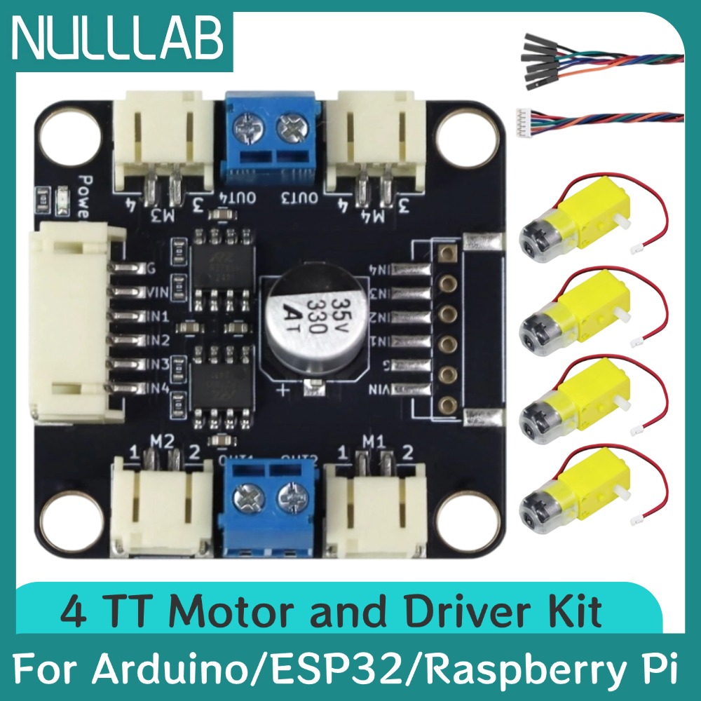 4 TT Motor and Driver Kit 4 DC - L298N Motor Driver 评论和价格