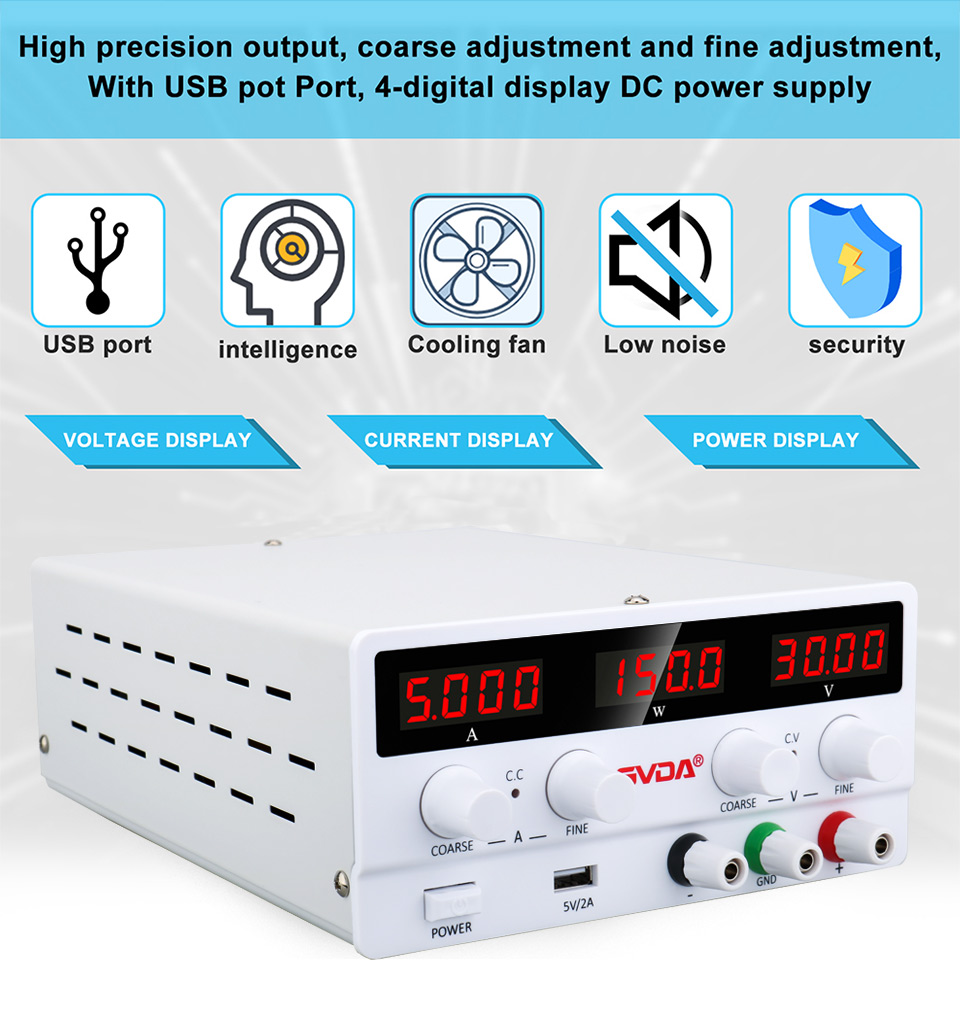 GVDA 60V 5A Switching Current  - Dc Power Supply Variable 评论和价格