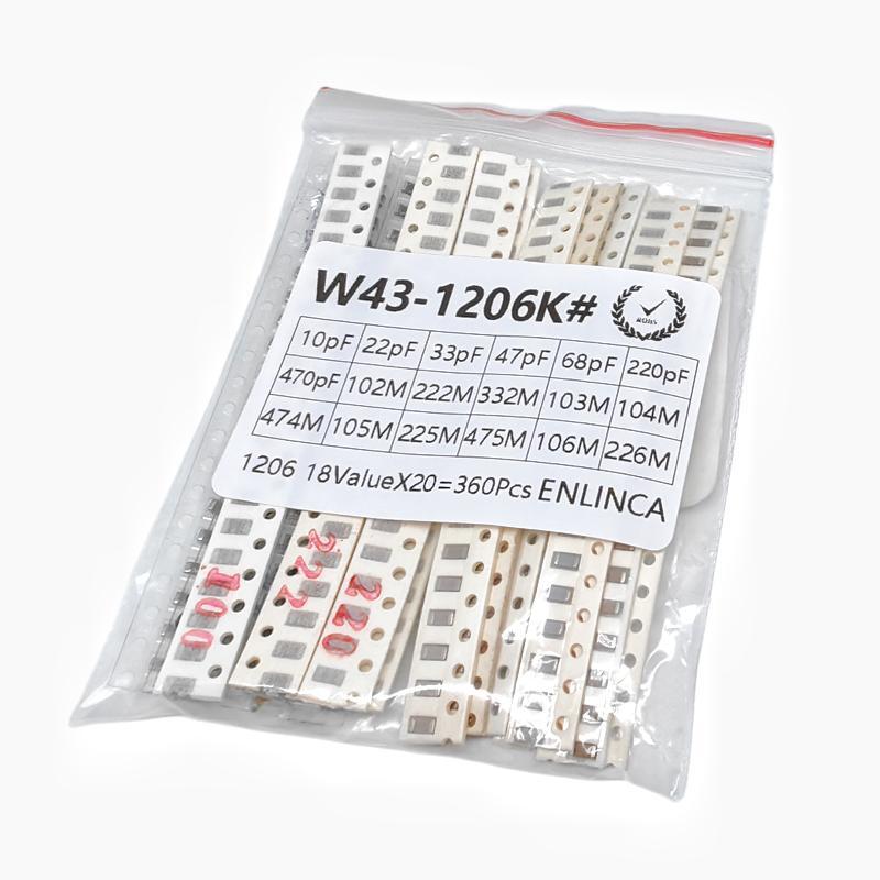 360PCS SMD Capacitor Kit 0603  - Capacitor Kit Assortment 评论和价格
