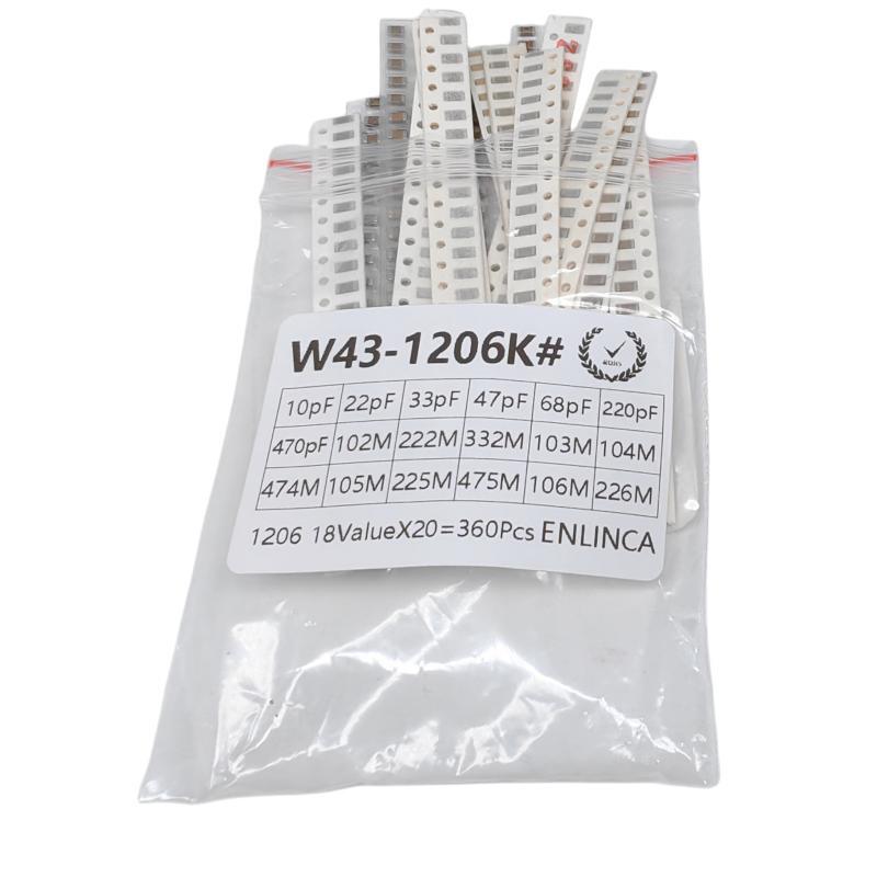 360PCS SMD Capacitor Kit 0603  - Capacitor Kit Assortment 评论和价格