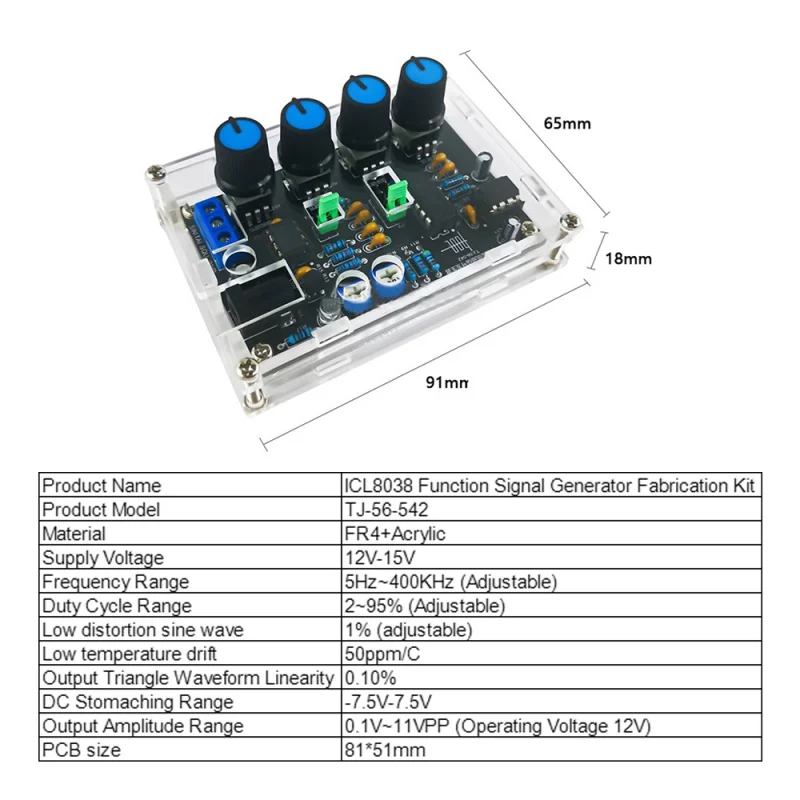 DIY ICL8038 Multifunctional Lo - Diy Electronics Kids 评论和价格