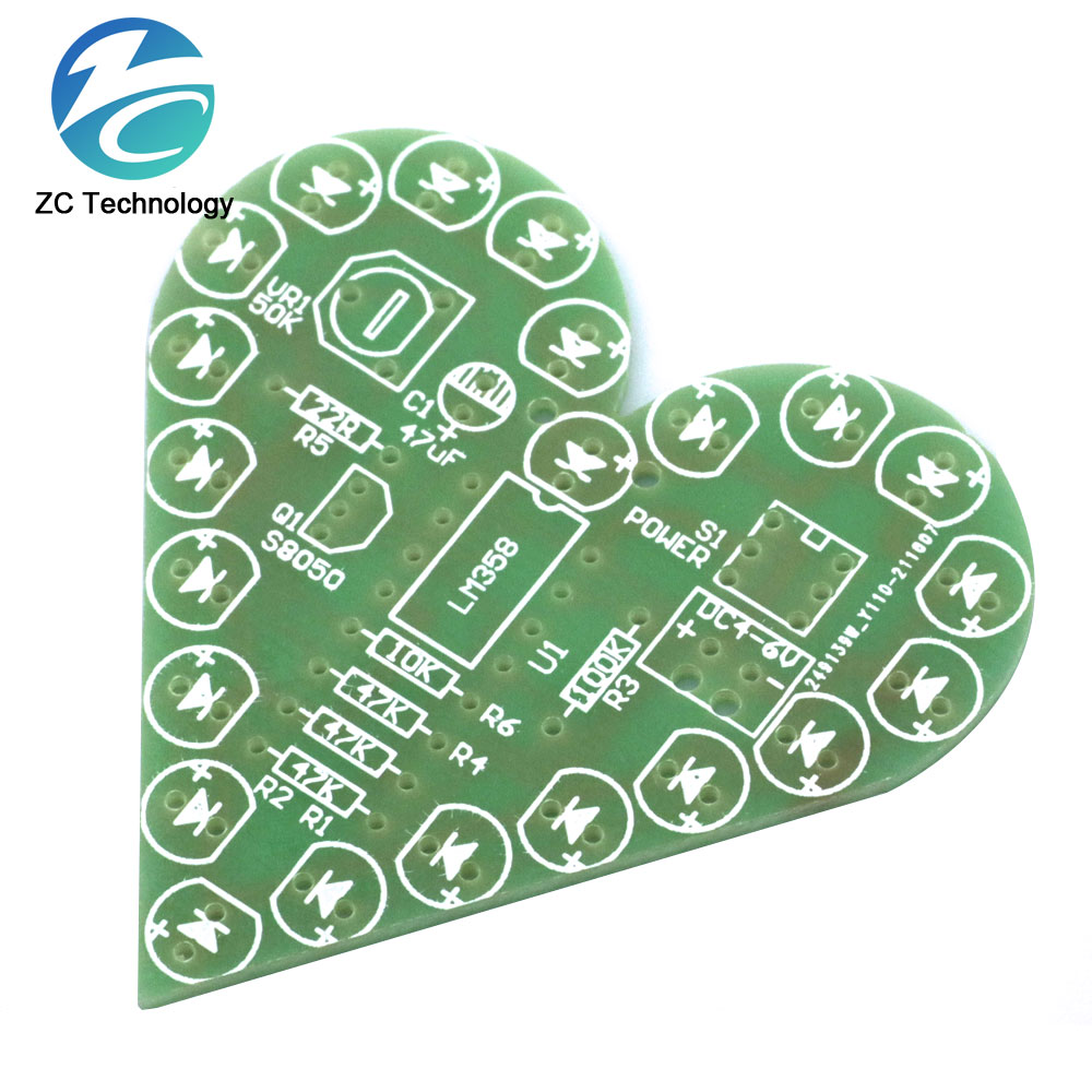 DIY Kit Heart Shape Breathing  - Diy Electronics Learning Kit 评论和价格