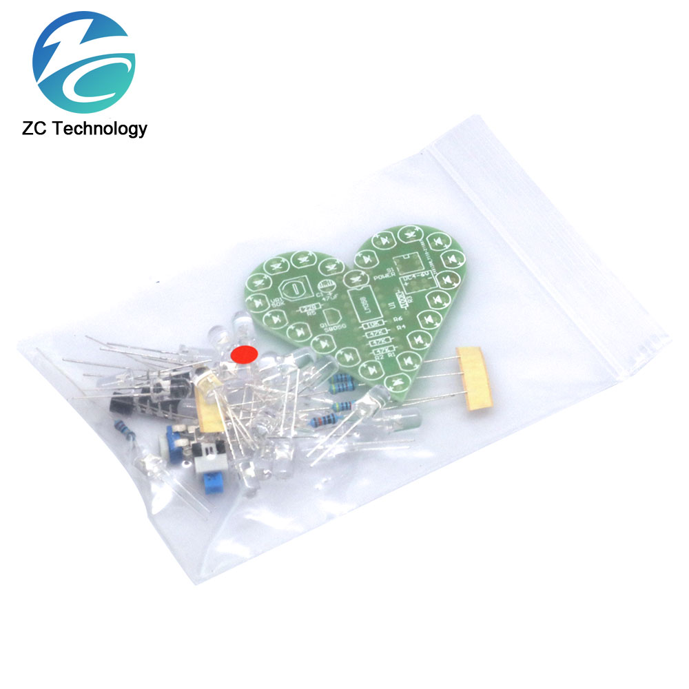 DIY Kit Heart Shape Breathing  - Diy Electronics Learning Kit 评论和价格