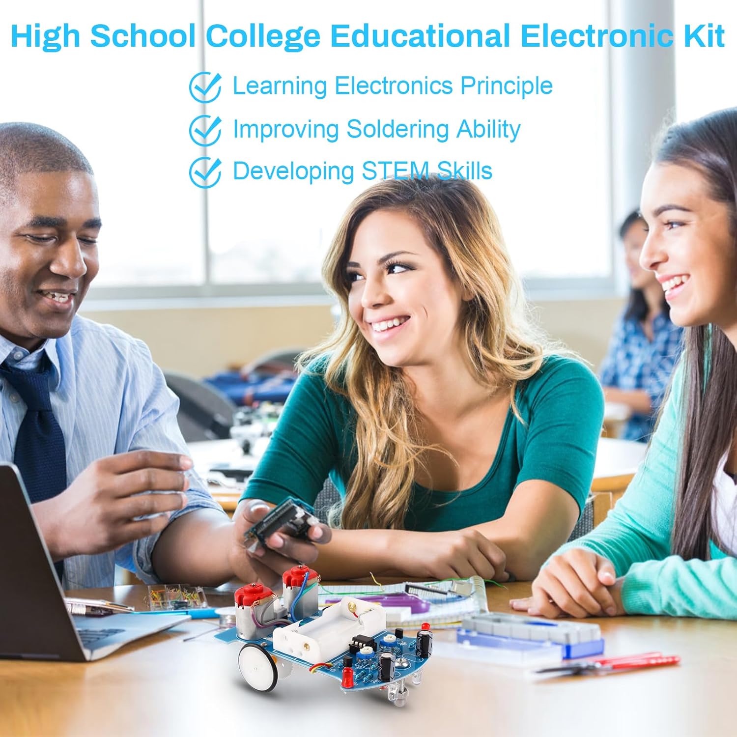 Smart Car Soldering Project Ki - Diy Electronics Kids 评论和价格