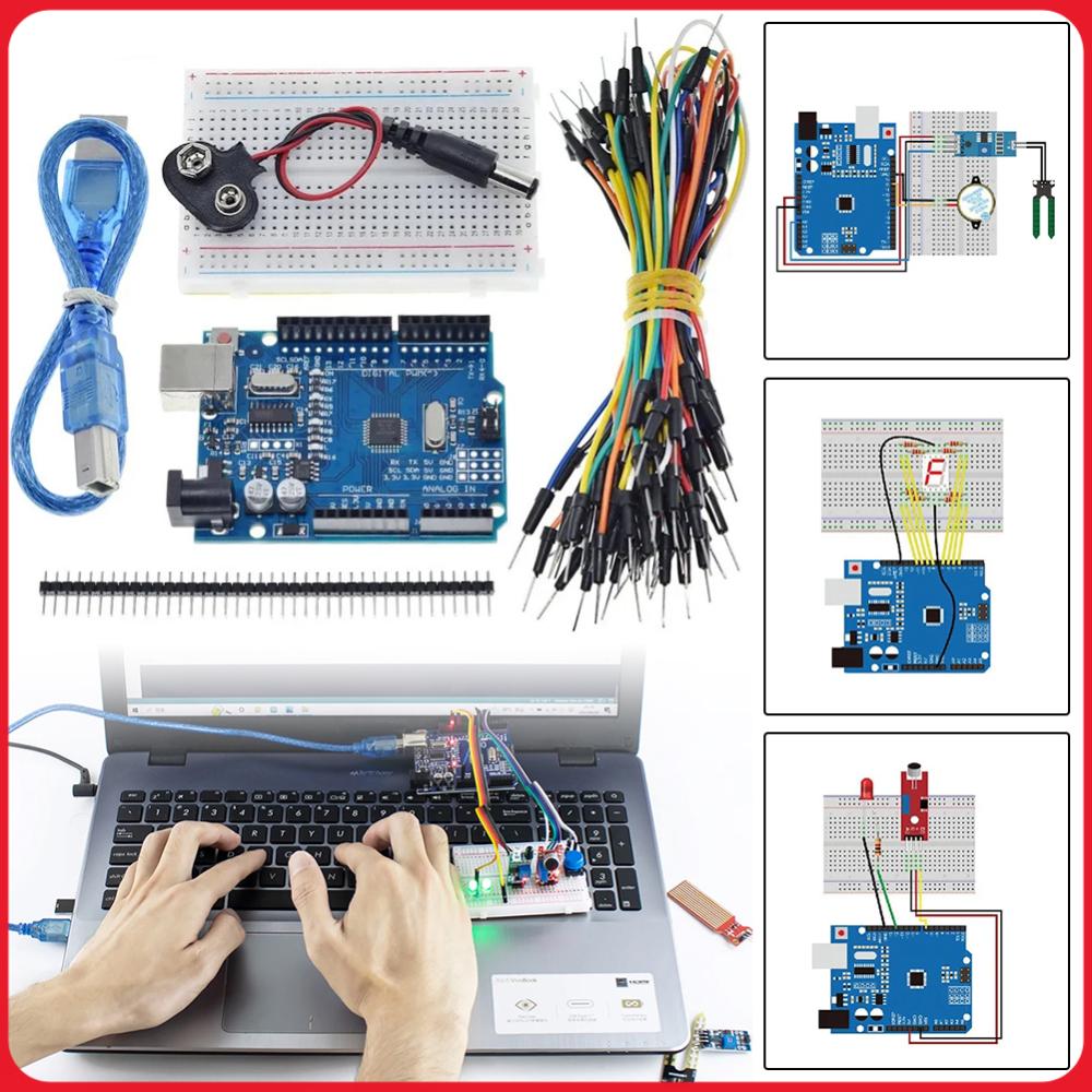 Basic Starter Kit with Breadbo - Diy Electronics Basics 评论和价格
