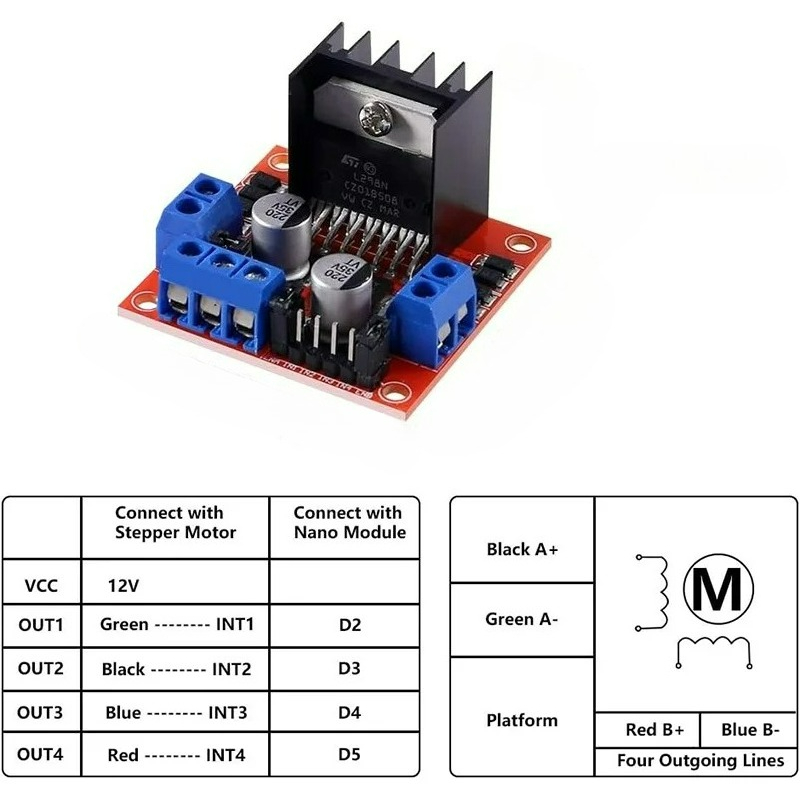 1-5pcs L298N Driver Board Modu - L298N Motor Driver 评论和价格