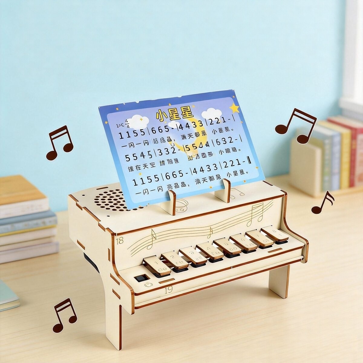 DIY Wooden Electronic Piano Mo - Diy Electronics Learning Kit 评论和价格