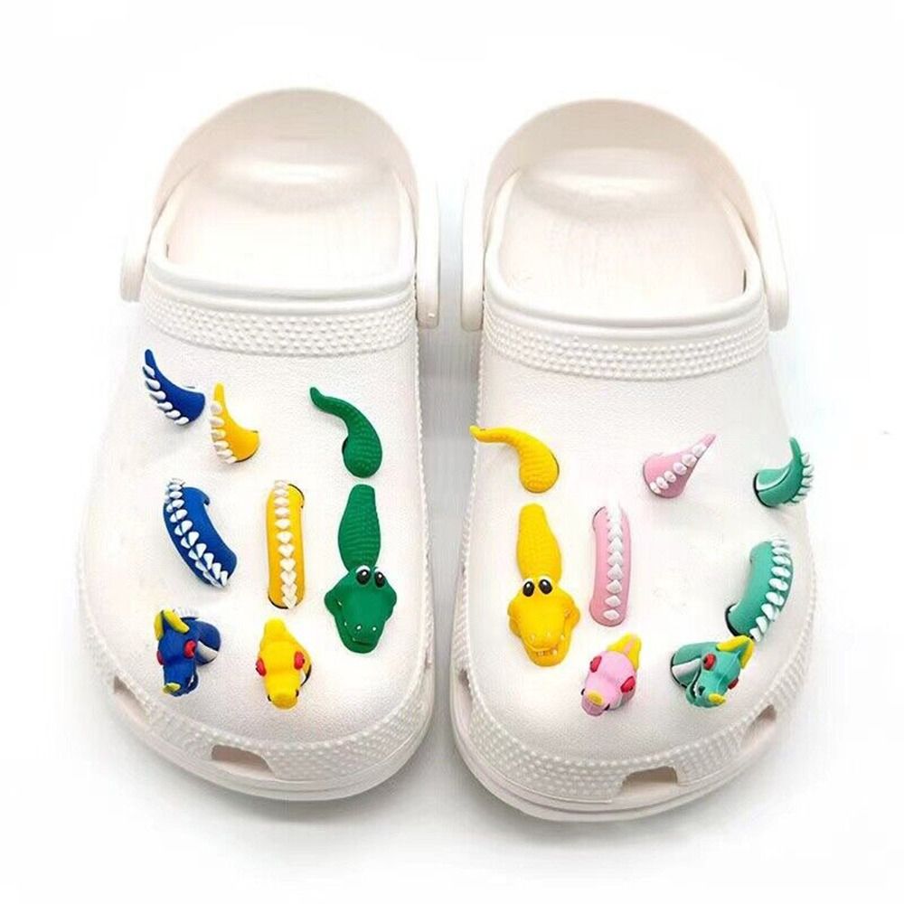 3D Shoes Buckle Clip DIY Decor - Crocodile Clip Set 评论和价格
