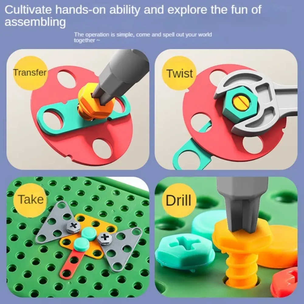 450Pcs Kids STEM Drill Set Cre - Diy Electronics For Beginners 评论和价格