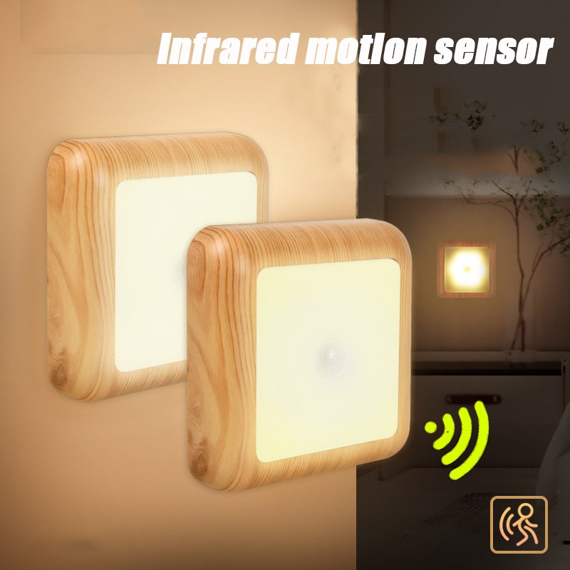 Wood Grain Wireless Battery Sm - Ldr Light Sensor 评论和价格
