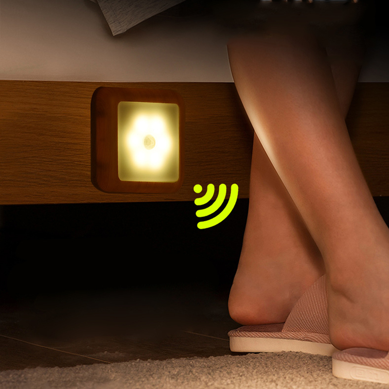 Wood Grain Wireless Battery Sm - Ldr Light Sensor 评论和价格