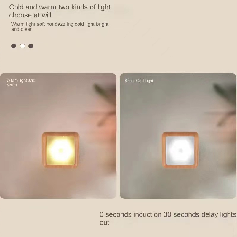 Wood Grain Wireless Battery Sm - Ldr Light Sensor 评论和价格
