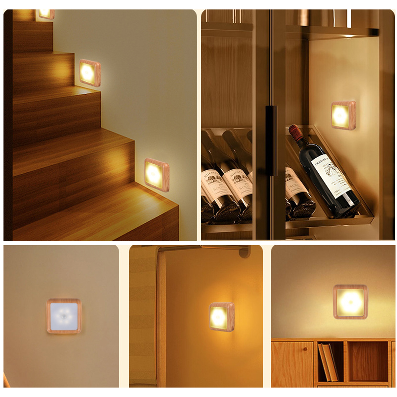 Wood Grain Wireless Battery Sm - Ldr Light Sensor 评论和价格