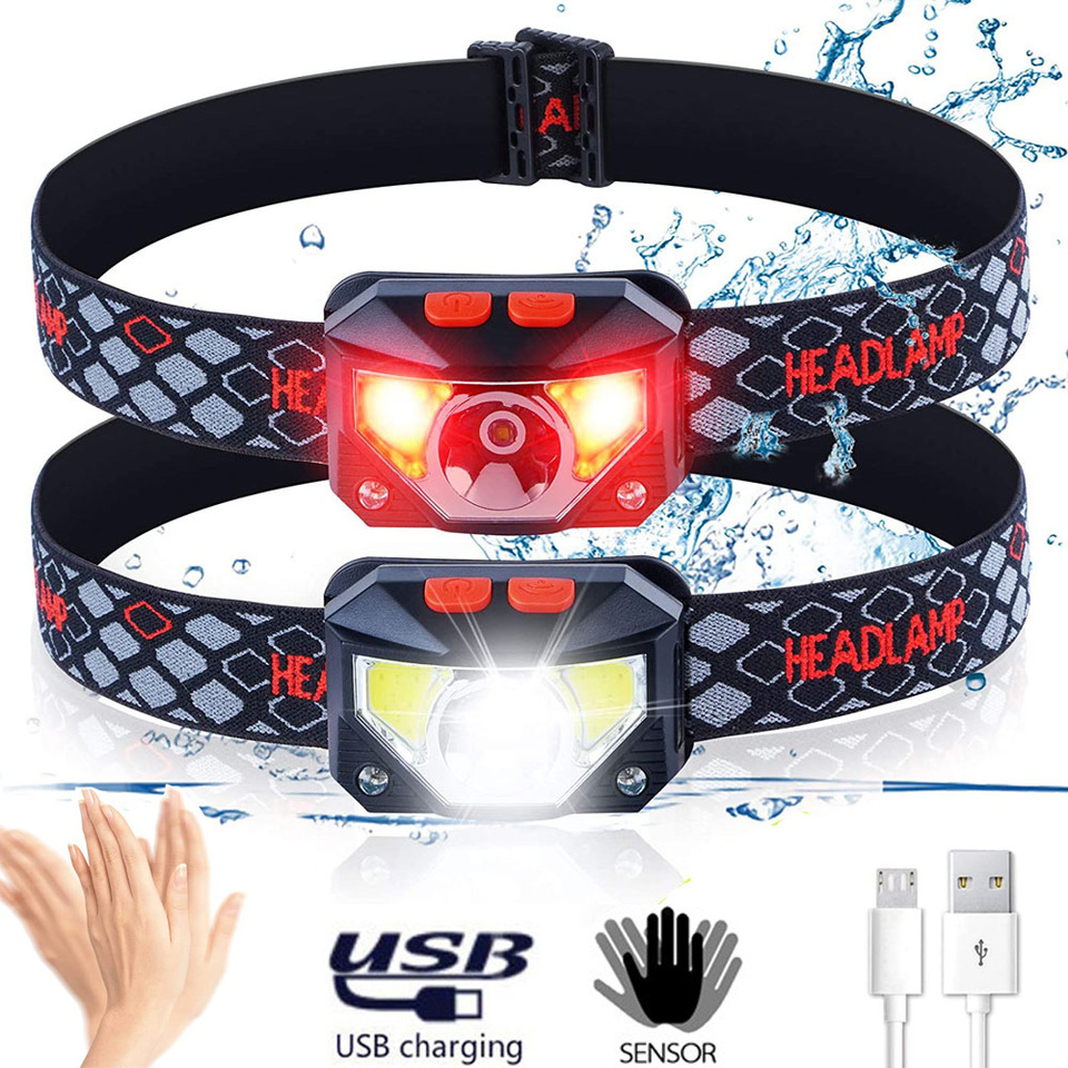 8 Modes LED Headlight Handfres - Ldr Light Sensor 评论和价格