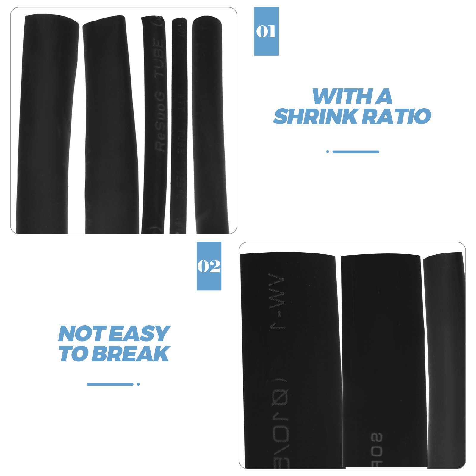 8Pcs Heat Shrink Tubing Heavy  - Heat Shrink Tubing 评论和价格