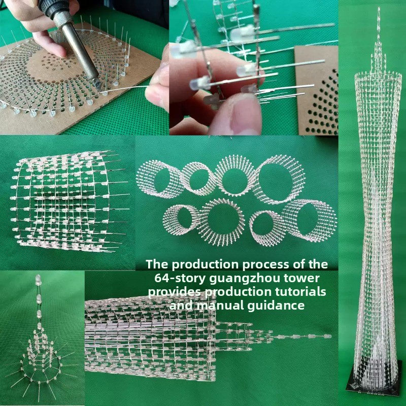 64 Layers Canton Tower DIY Ele - Diy Electronics For Beginners 评论和价格