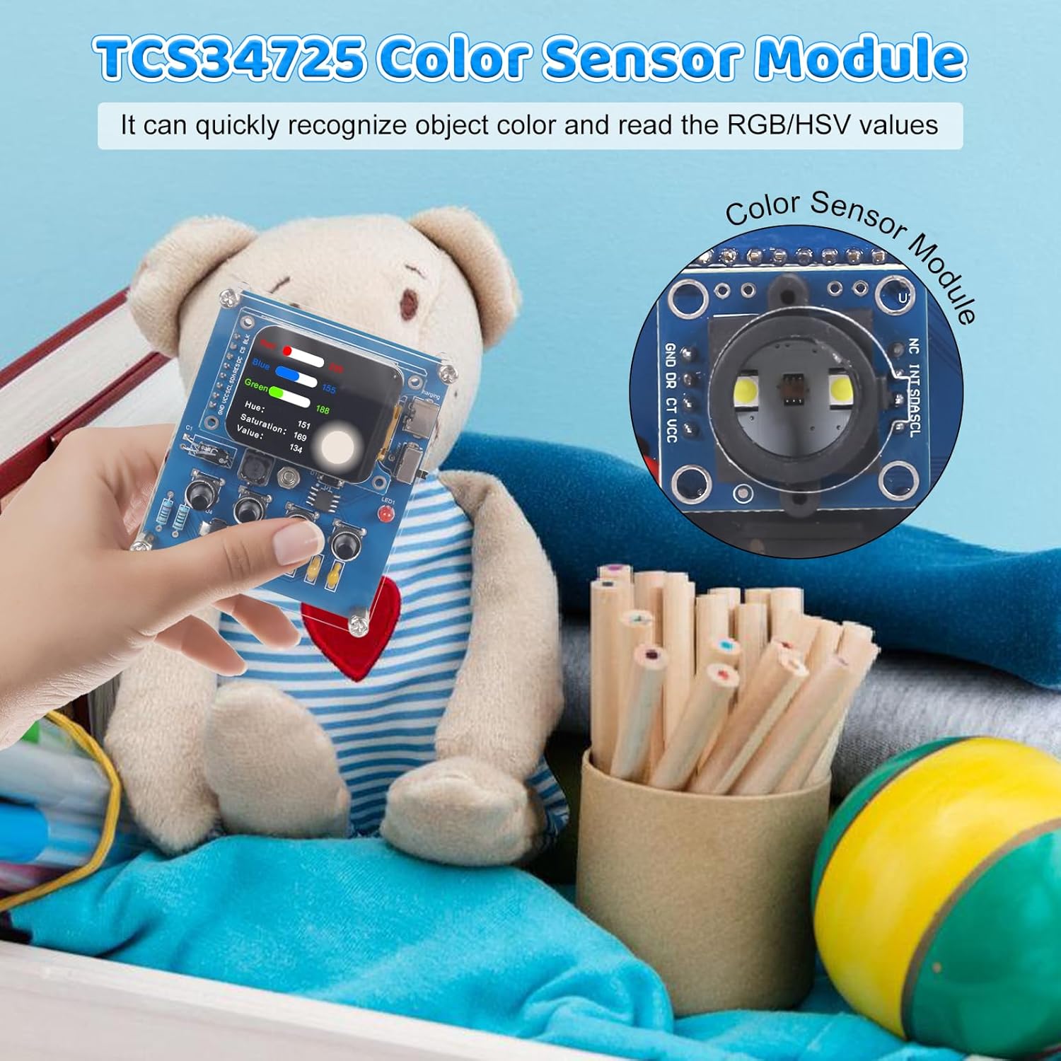 DIY Color Recognition Solderin - Diy Electronics Power Supply 评论和价格